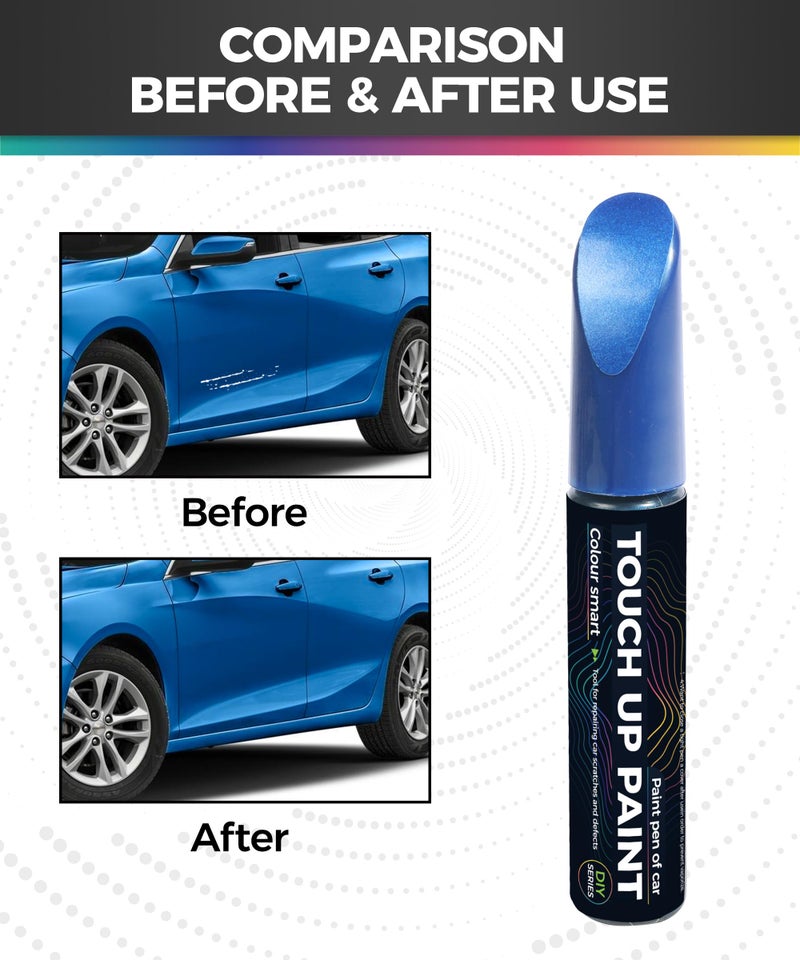 UBOG Touch Up Paint Pen,Touch Up Paint for Cars,Car Accessories Car Touch Up Paint, Automotive Paints Pen Scratch Repair,Cars Remover Scratch Paints Pen,Cars Paints Pens for Erase Auto Scratches (Blue) - Image 2