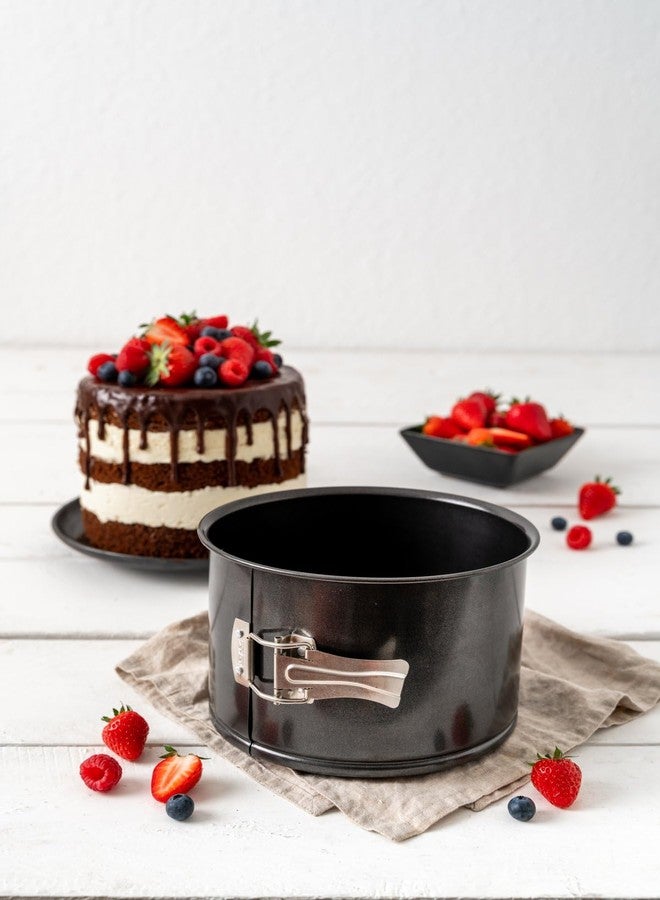 Zenker Springform Cake Tin Extra High - 18 cm Diameter - Black Metallic Sheet Steel with Non-Stick Coating - Ideal for High Cakes and Italian Panettone - Made in Germany - Image 2