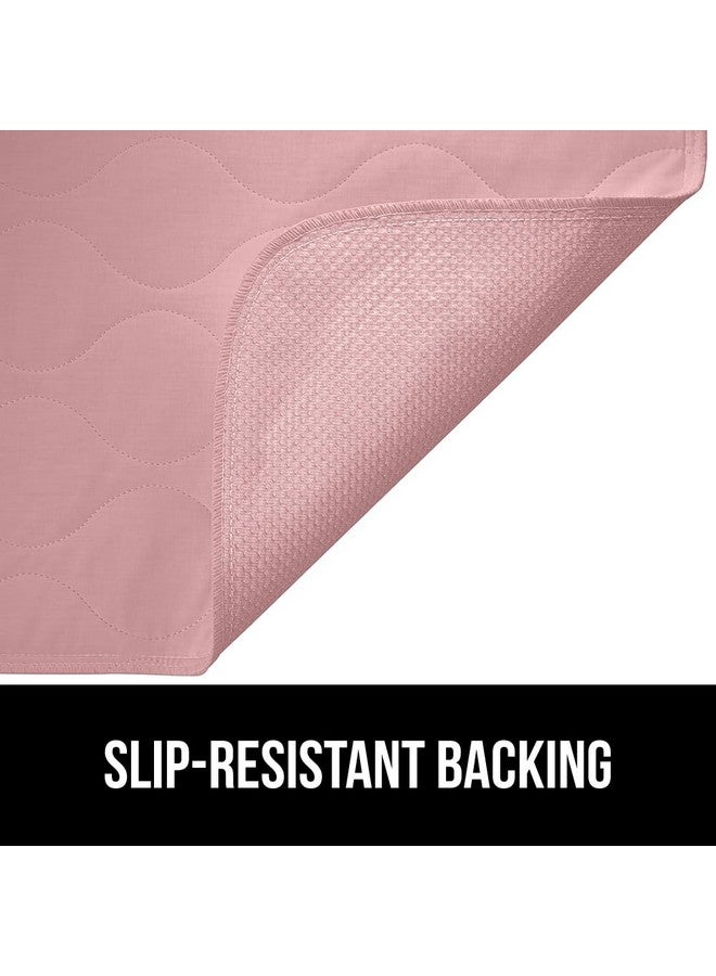 Gorilla Grip GORILLA GRIP Washable Underpads, Waterproof Reusable Heavy Absorbency Incontinence Bed Pads, Leak Proof Toddler Mattress Pad, 52x34 Slip Resistant Protector for Bedwetting, Adults and Kids, Pink  - Image 4