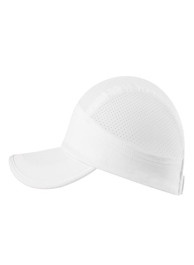 قبعة رياضية خفيفة الوزن سريعة الجفاف للرجال من فينيون، مناسبة للجري والجري، وقبعة شمسية خارجية (أبيض) - Image 2