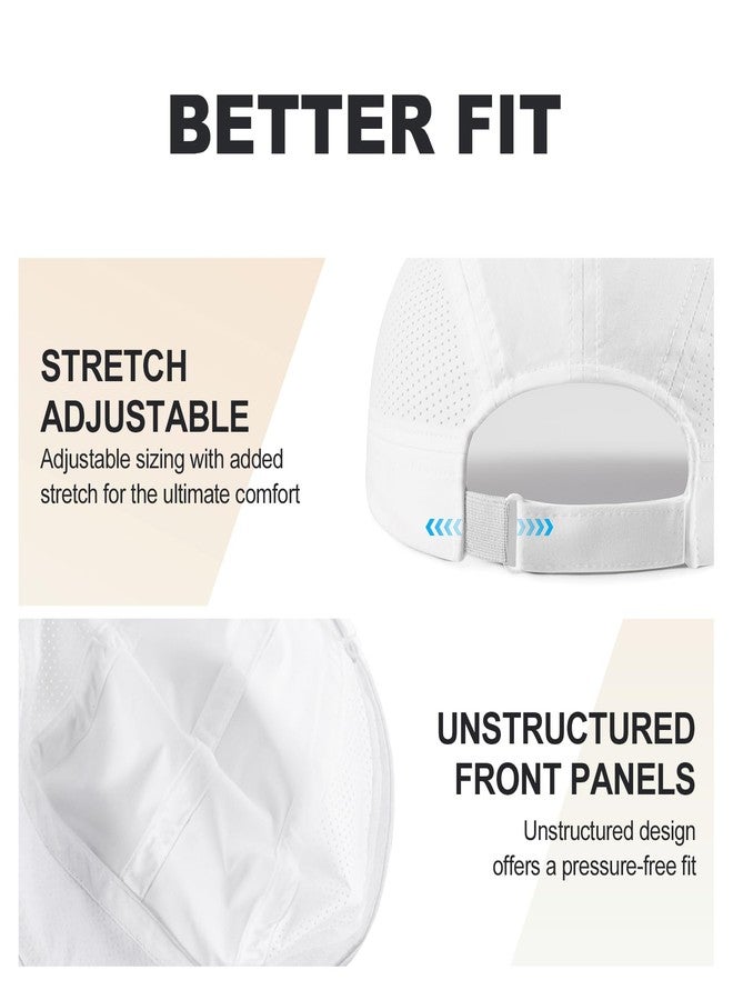 قبعة رياضية خفيفة الوزن سريعة الجفاف للرجال من فينيون، مناسبة للجري والجري، وقبعة شمسية خارجية (أبيض) - Image 5