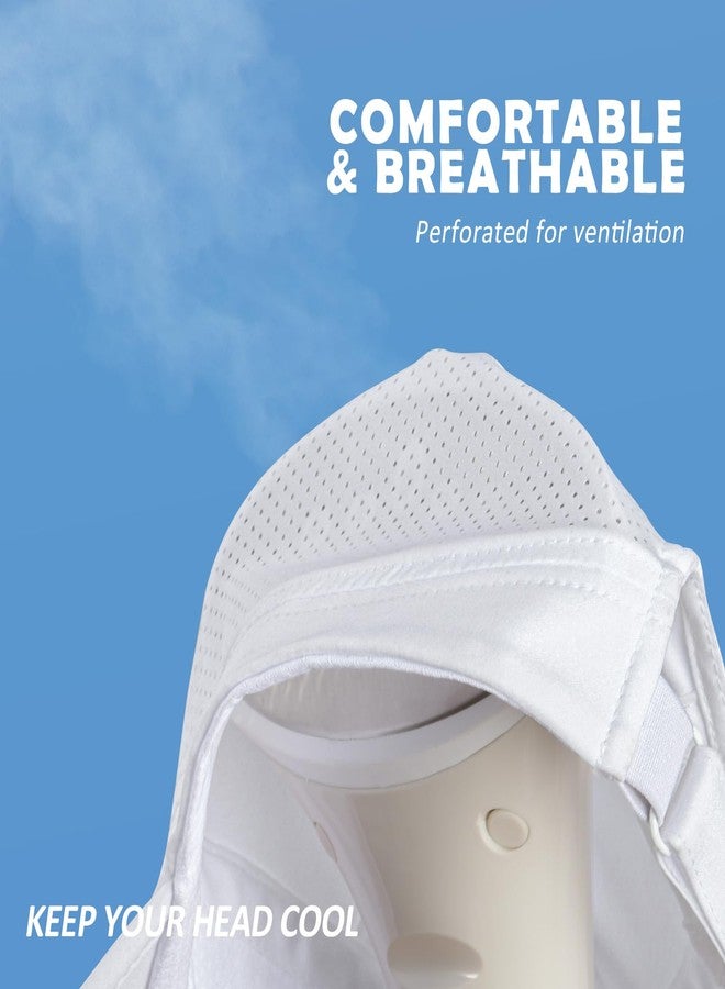 قبعة رياضية خفيفة الوزن سريعة الجفاف للرجال من فينيون، مناسبة للجري والجري، وقبعة شمسية خارجية (أبيض) - Image 3