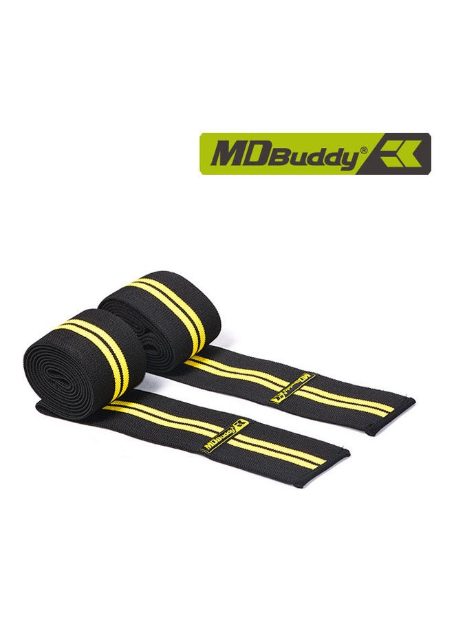 MDBuddy 2-Piece Adjustable Pressurized Support Knee Band 200x8x0.4cm  - Image 3