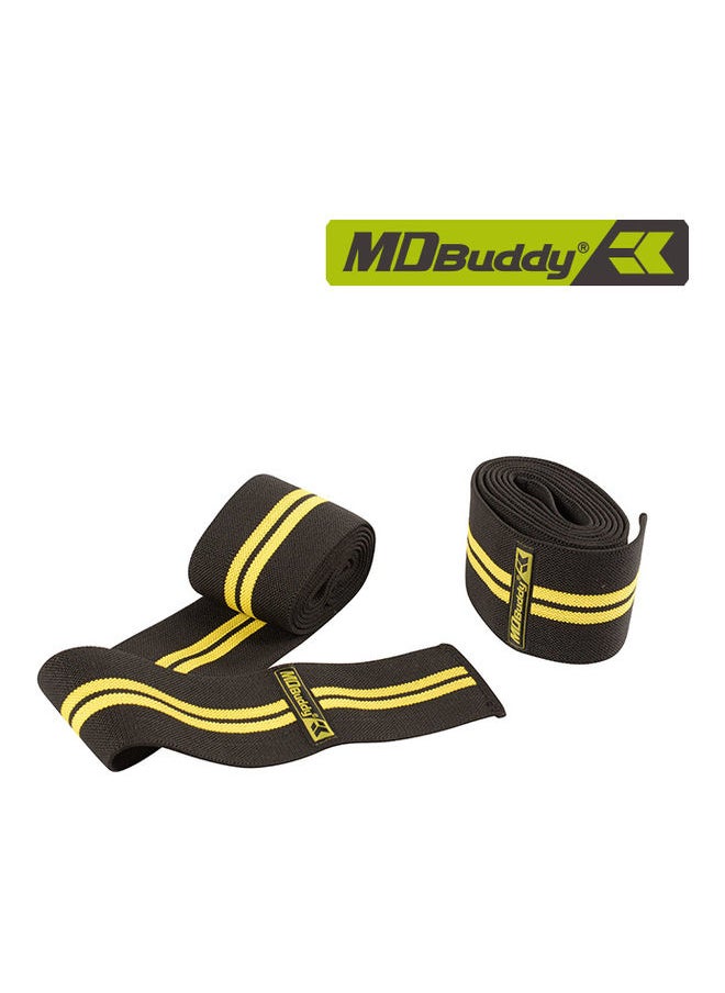 MDBuddy 2-Piece Adjustable Pressurized Support Knee Band 200x8x0.4cm  - Image 2