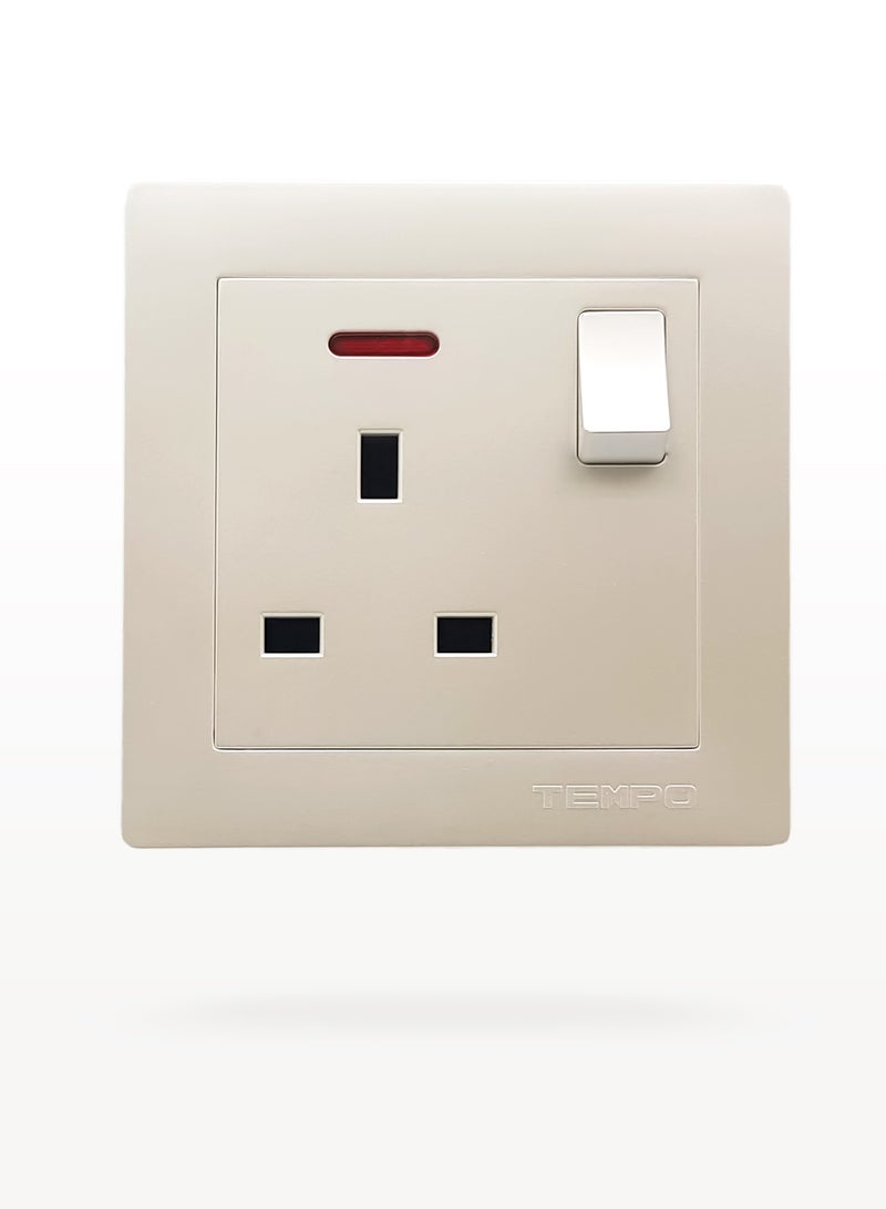 TEMPO TEMPO 13A Switch Socket – Pack of 10 – pearl Color  - Image 2