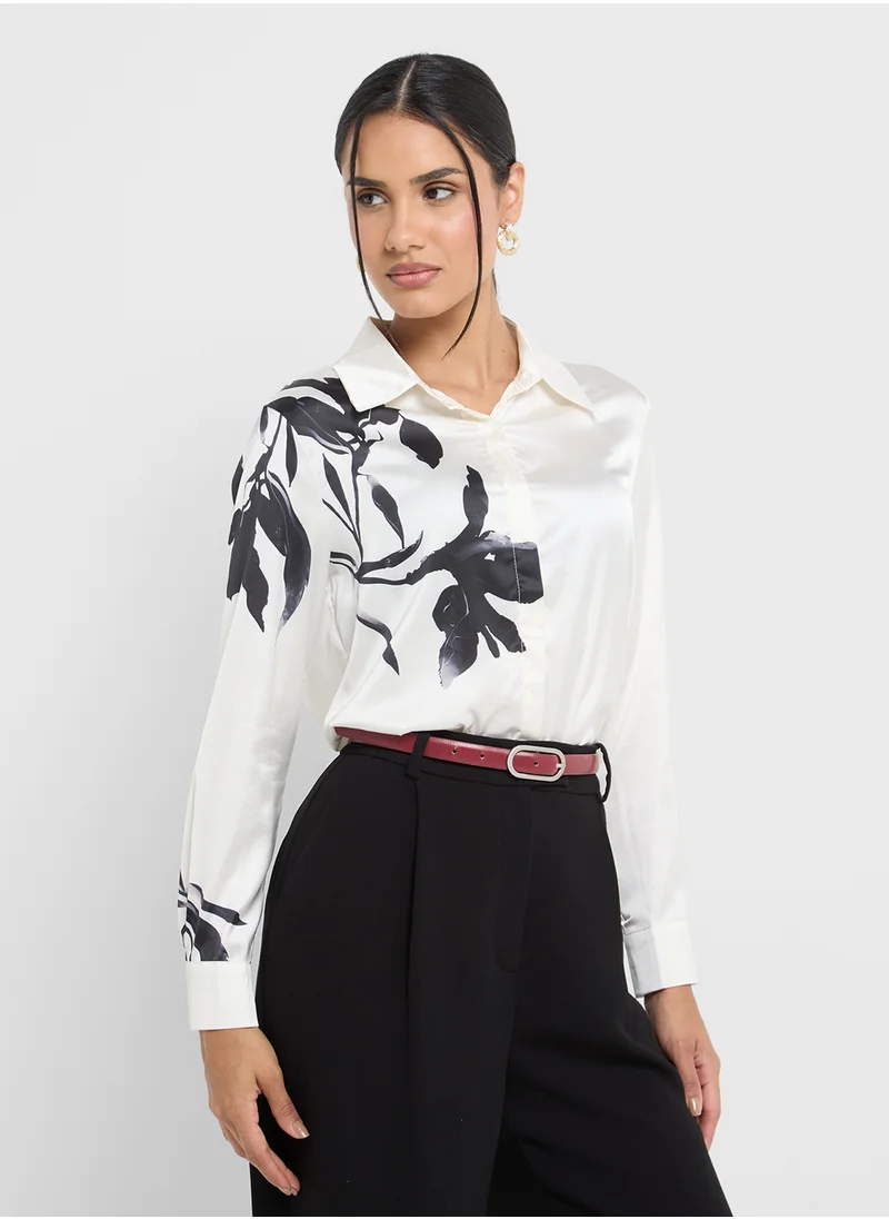 ايلا Floral Print Shirt