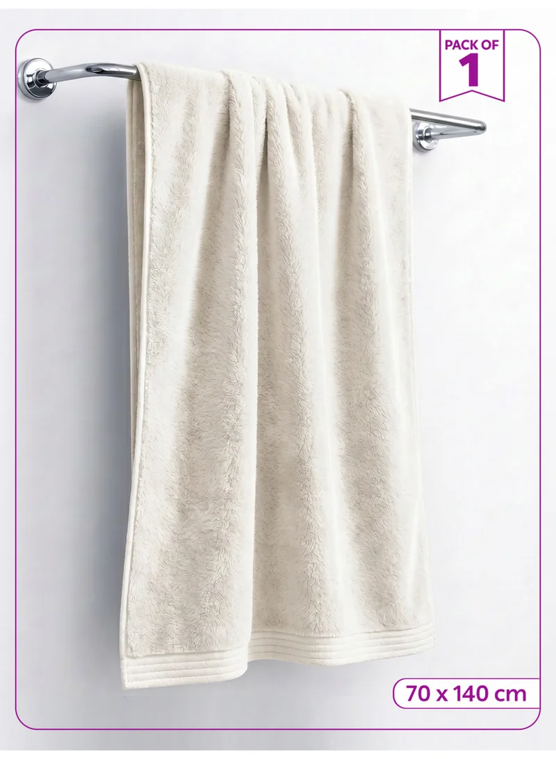 Bath Towel (1 Pack, 70 X 140 cm) - Microfiber 330 GSM - Super Soft, Highly Absorbent, Quick Drying Thick Bathroom Towels - Soft Hotel Quality for Bath and Spa