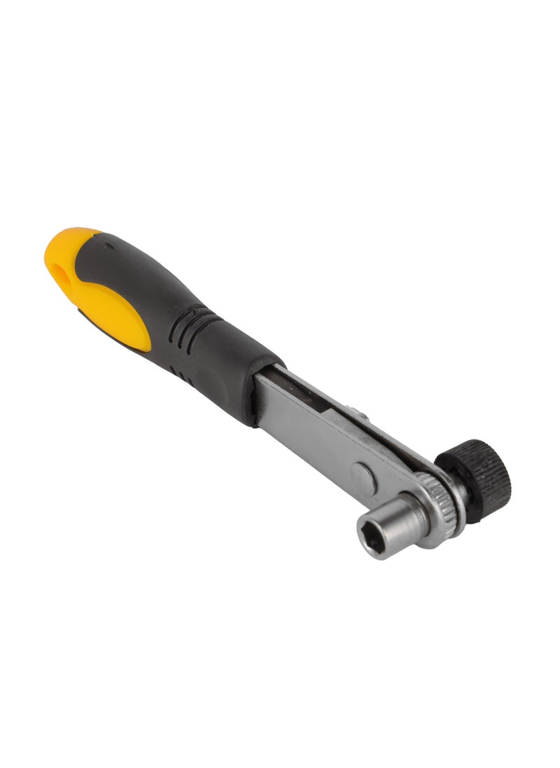Epsilon - Epsilon 34 Pieces Ratchet Set- EPSRS1574/ Versatile and Highly Durable, Includes Philips, Pozidriv, Wera Slotted, Torx, Square Bits, 9 Sockets, Coupler and Combination Wrench/ Perfect for a Wide Range of Applications/ Black and Yellow - Image 1