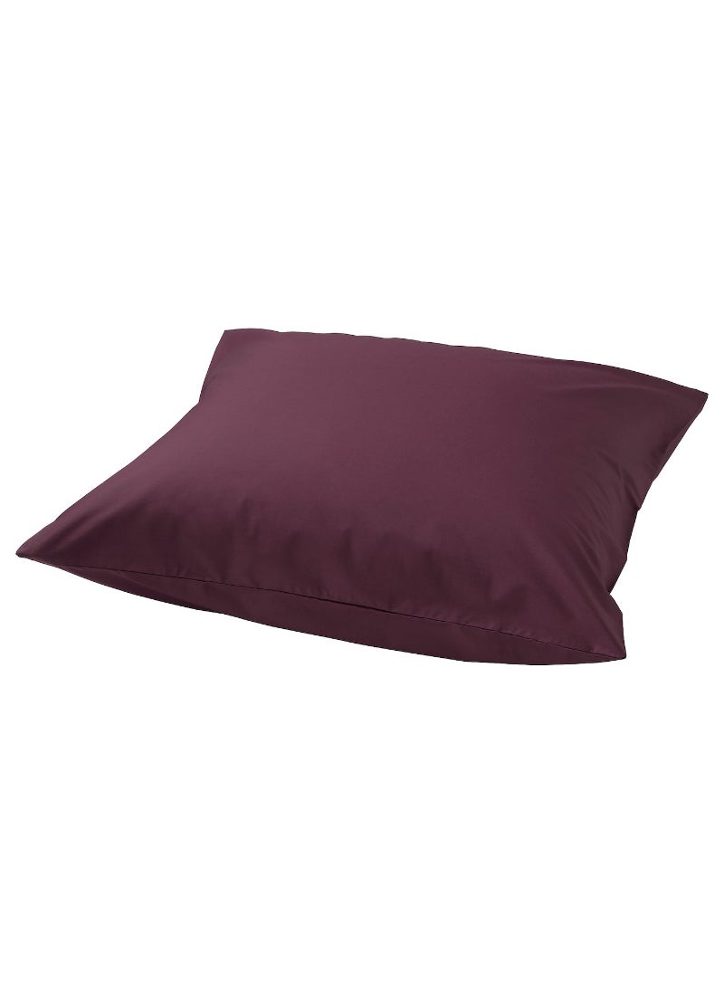 Generic - Pillowcase Luxurious Comfort and Elegant Design Deep Red 65x65 cm - Image 1