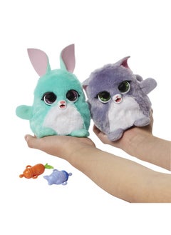FurReal Fuzzalots Kitty And Bunny Color Change Interactive Feeding Toy, Lights And Sounds, Ages 4 And Up  - Image 5