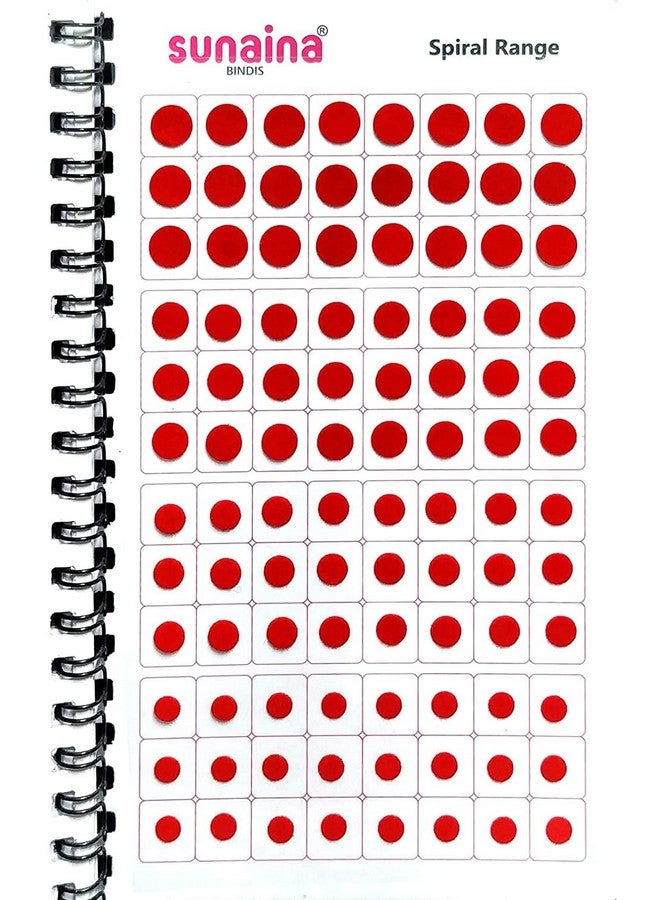 Sunaina Simple Plain Round Multicolour Kumkum Reusable Sticker Bindiya Bindis Spiral Bindi Booklet For Women (Pack Of 948 - Bindi Book) - Image 3