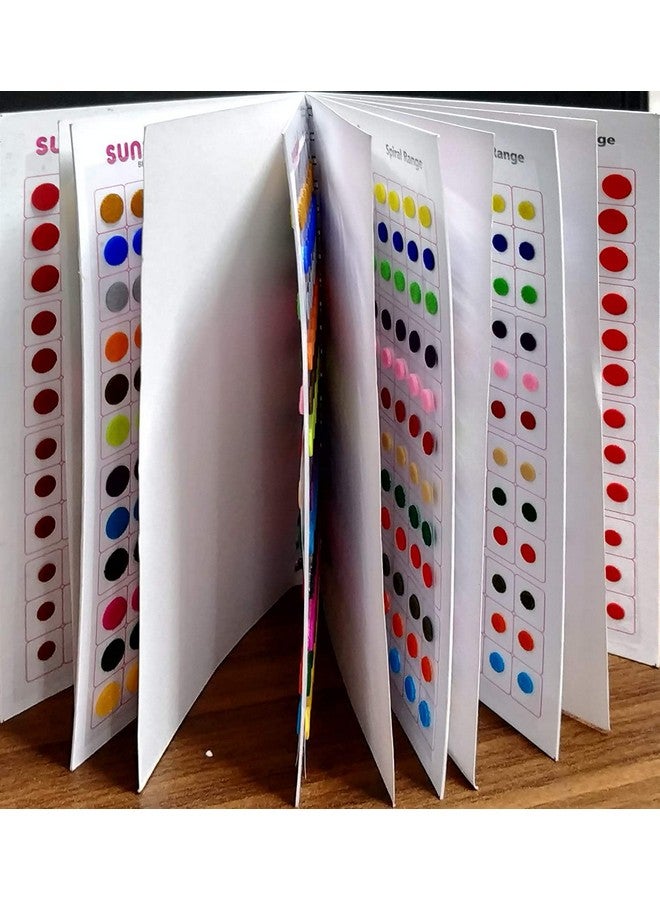 Sunaina Simple Plain Round Multicolour Kumkum Reusable Sticker Bindiya Bindis Spiral Bindi Booklet For Women (Pack Of 948 - Bindi Book) - Image 2