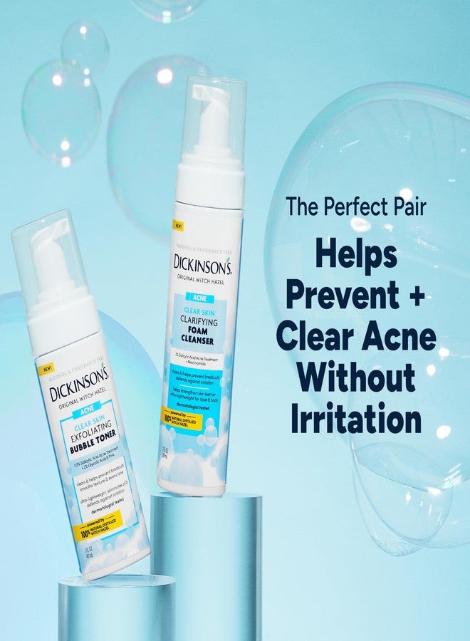 Dickinson's Dickinson’s Witch Hazel Exfoliating Bubble Toner with 0.5% Salicylic Acid, Glycolic Acid & Niacinamide | Clears Pores, Smooths Texture, Brightens Skin | Alcohol-Free, Fragrance-Free | 5 Fl Oz - Image 5