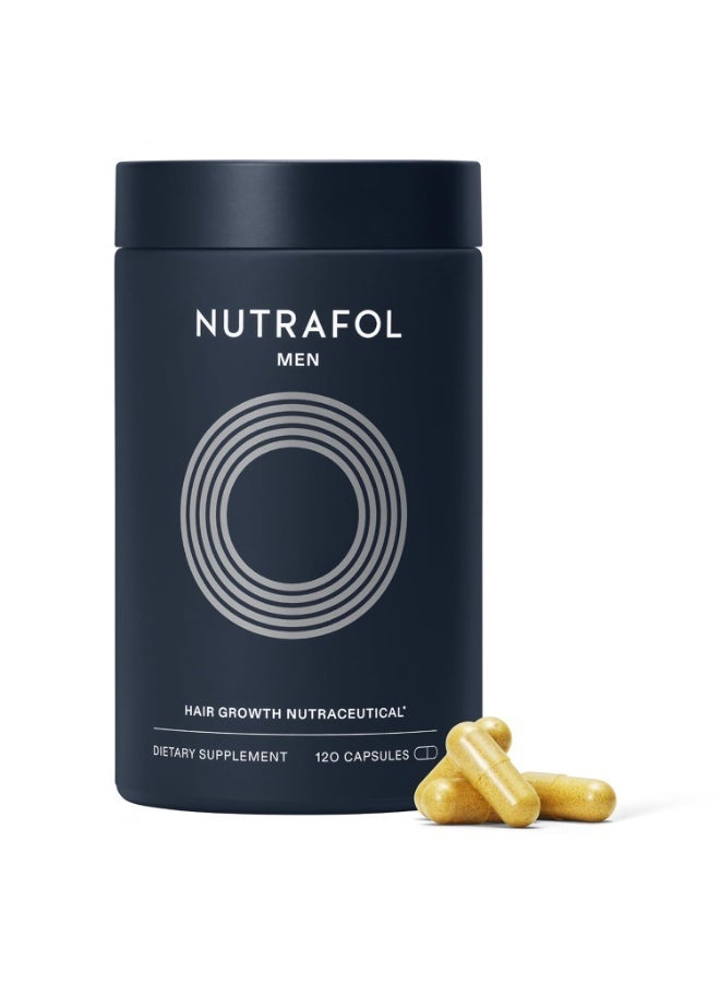 Nutrafol Men's Hair Growth Supplements, Clinically Tested for Visibly Thicker Hair and Scalp Coverage, Dermatologist Recommended - 1 Month Supply - Image 1