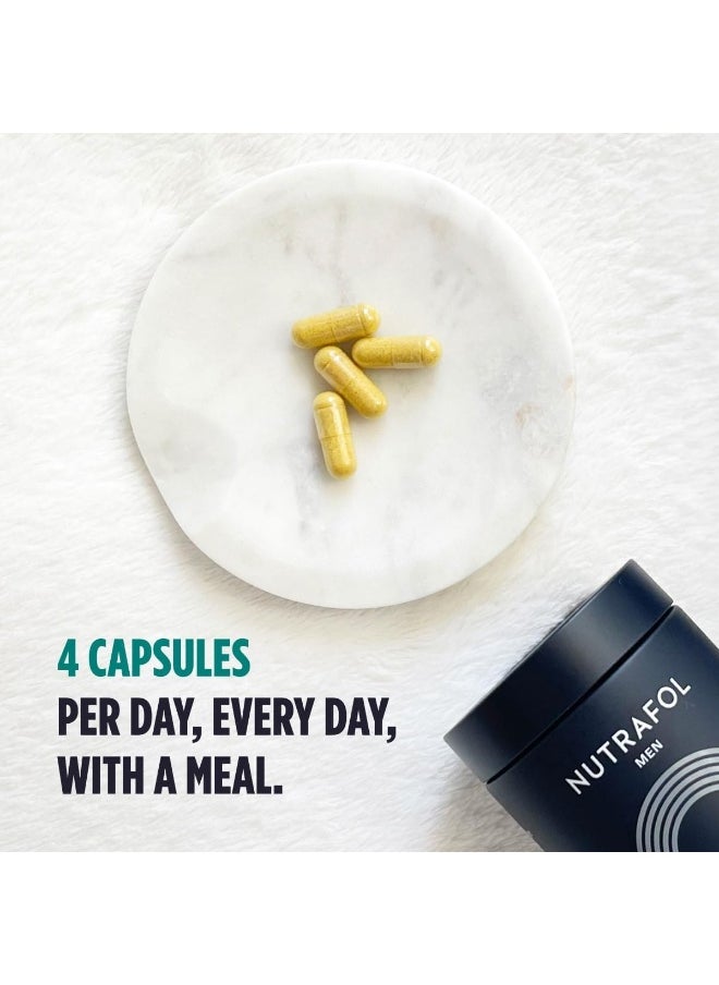 NUTRAFOL - Nutrafol Men's Hair Growth Supplements, Clinically Tested for Visibly Thicker Hair and Scalp Coverage, Dermatologist Recommended - 1 Month Supply - Image 1
