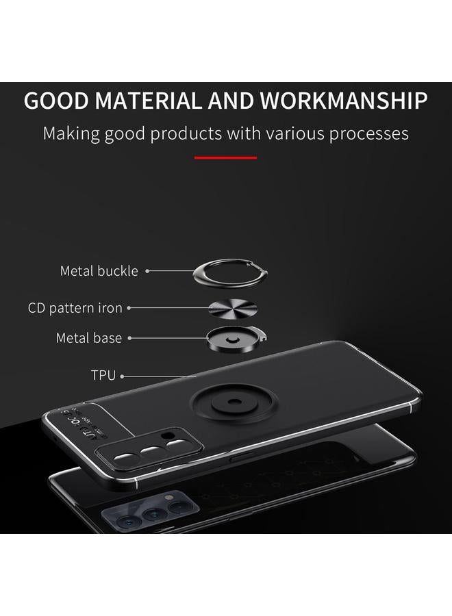 اس-توب جراب لهاتف OPPO Realme GT Master مزود بحلقة معدنية دوارة 360 درجة مع جراب TPU - Image 3