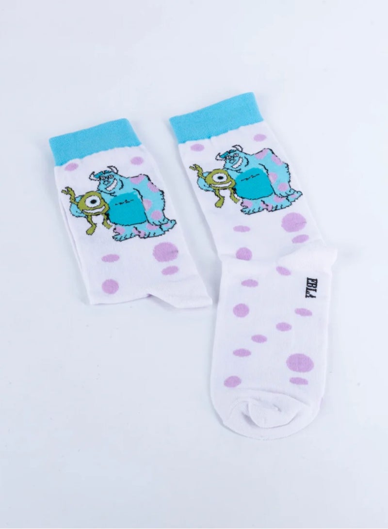 Official Monster Inc. Socks – Fun & Comfortable Mike and Sulley Themed Socks for Men, Women, and Kids, Perfect for Movie Fans