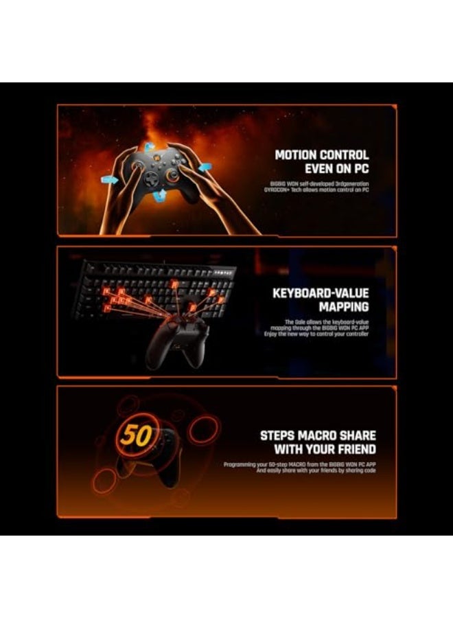 BIGBIG WON Gale Hall Wireless Motion Control Joysticks & Triggers - 3 Pairs Thumbsticks, PC & Mobile Game Controllers for Switch/PC/iOS/Android - Image 4