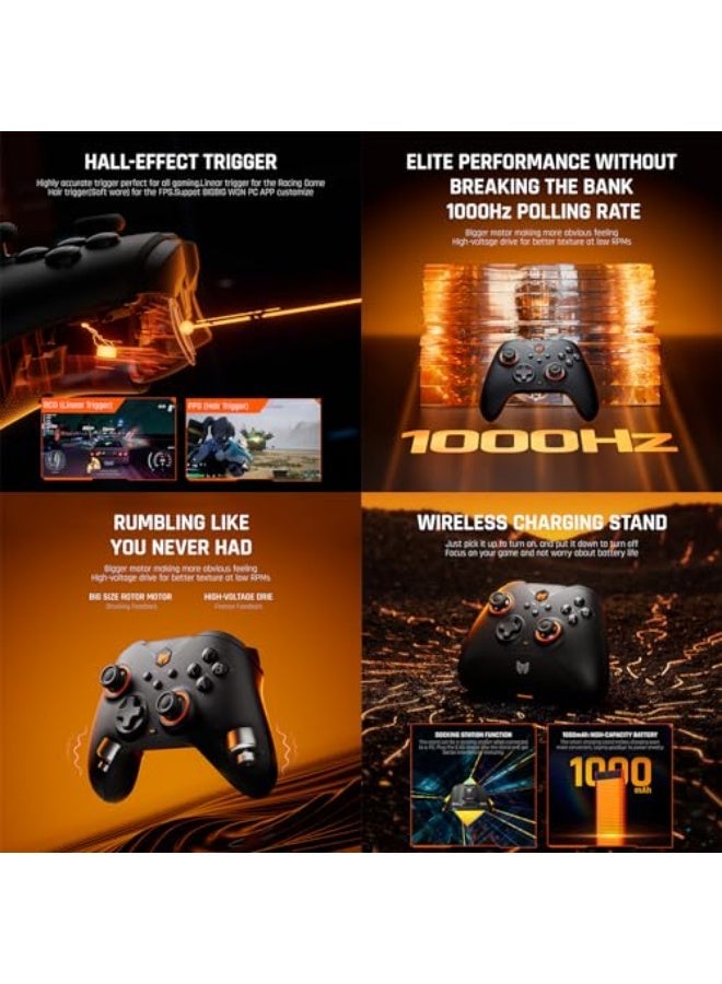 BIGBIG WON Gale Hall Wireless Motion Control Joysticks & Triggers - 3 Pairs Thumbsticks, PC & Mobile Game Controllers for Switch/PC/iOS/Android - Image 5