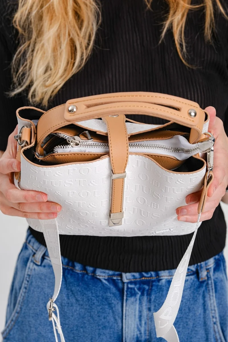 Just Polo Women's Lock Detailed Hand and Shoulder Bag PBU4002