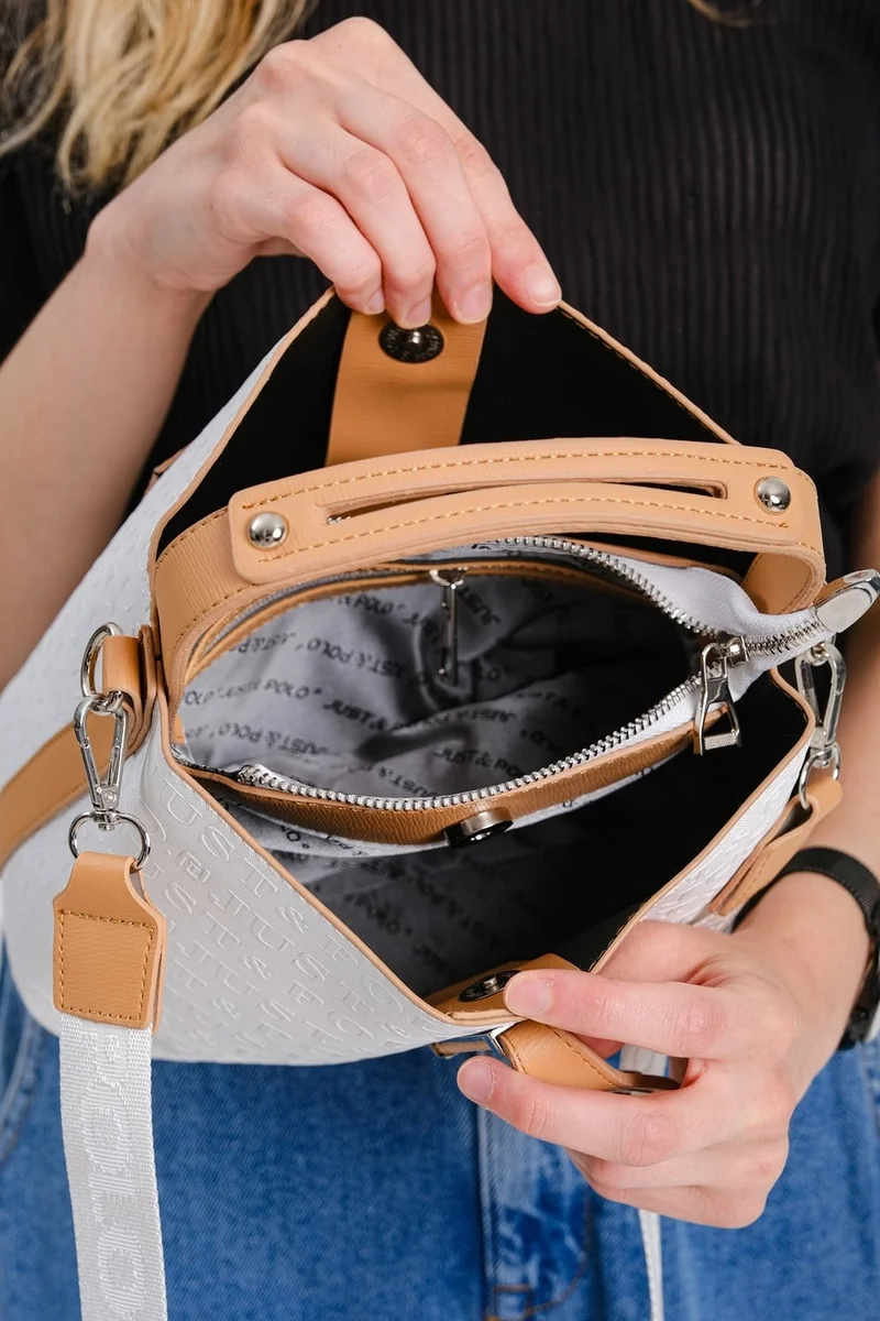 Just Polo Women's Lock Detailed Hand and Shoulder Bag PBU4002