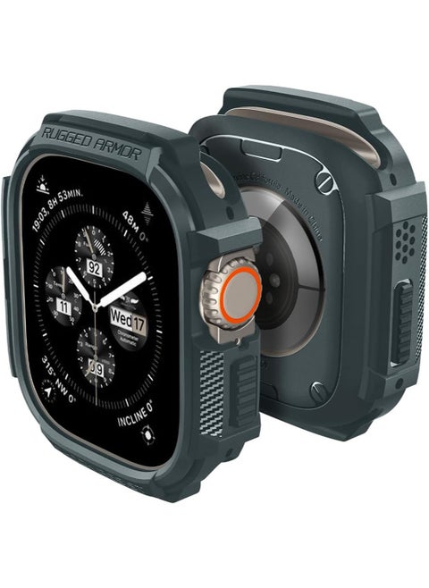 Rugged Armor for Apple Watch Ultra 2 Case / Apple Watch Ultra 49mm Case Cover - Abyss Green