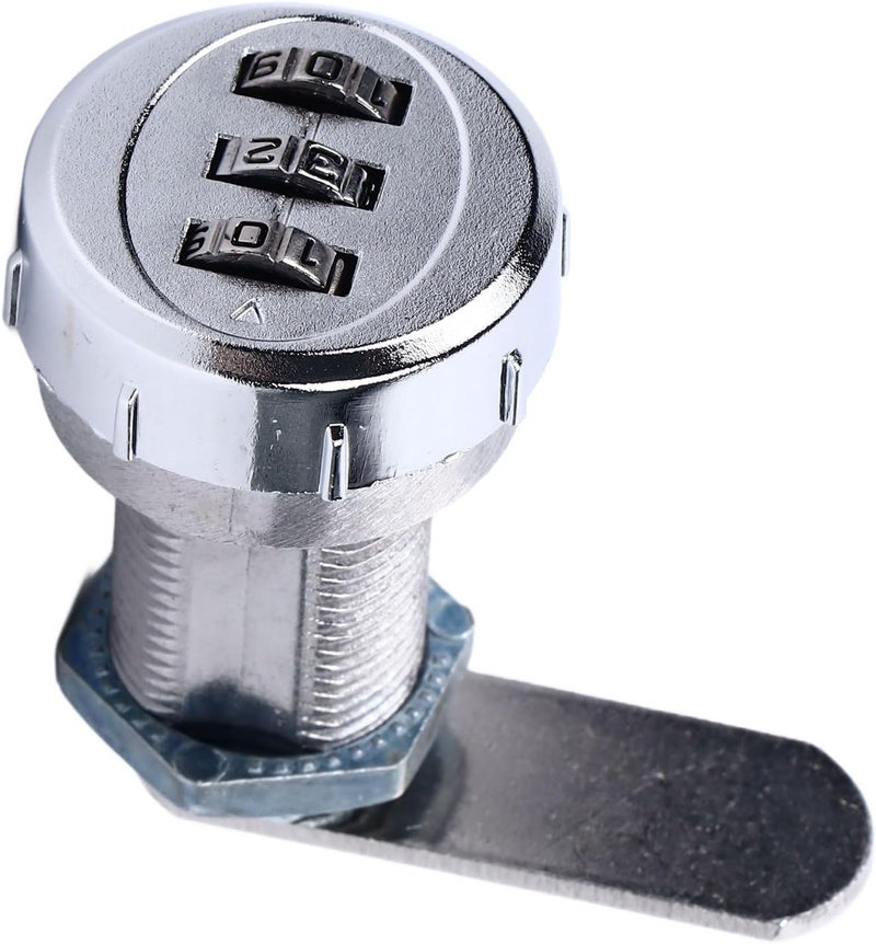 klarako Combination Cabinet Cam Lock Mini 3 Digit Password Mechanical Cabinet Lock for Drawer Mailbox Office (L30) - Image 5