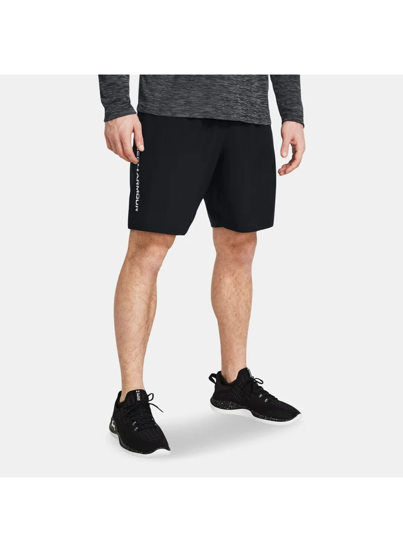 اندر ارمور Men's Tech Woven Wordmark Training Shorts