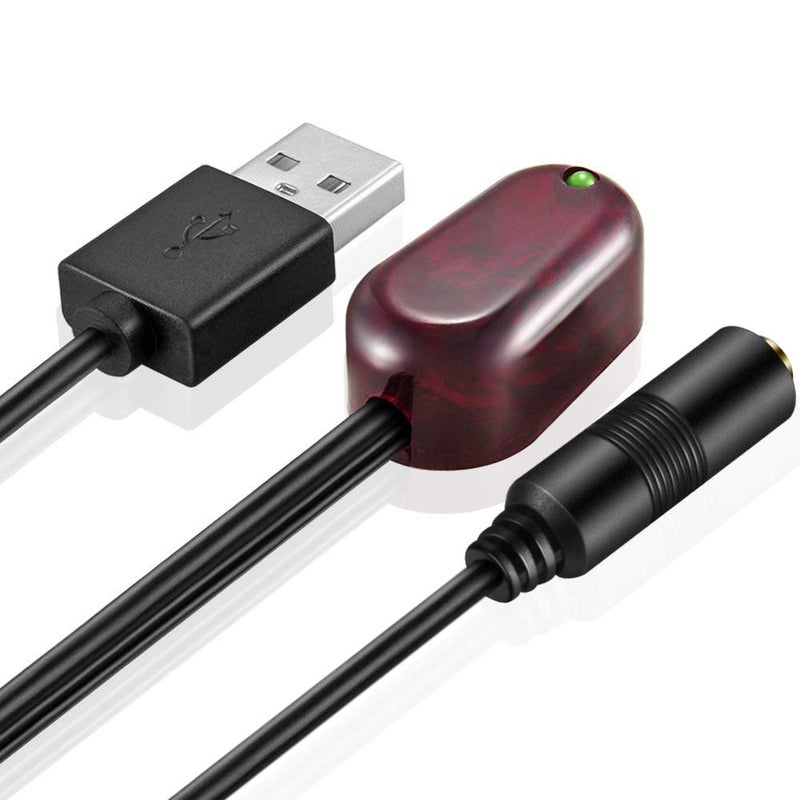 URWOOW نظام تمديد الأشعة تحت الحمراء المخفي URWOOW IR Repeater مع 1 مستقبل و 4 مرسلات مجموعة تحكم محول USB لمكبر الصوت وصندوق الكابل وجهاز استقبال التلفاز الفضائي ومشغل CD ومشغل DVD ومشغل Blu-ray - Image 3