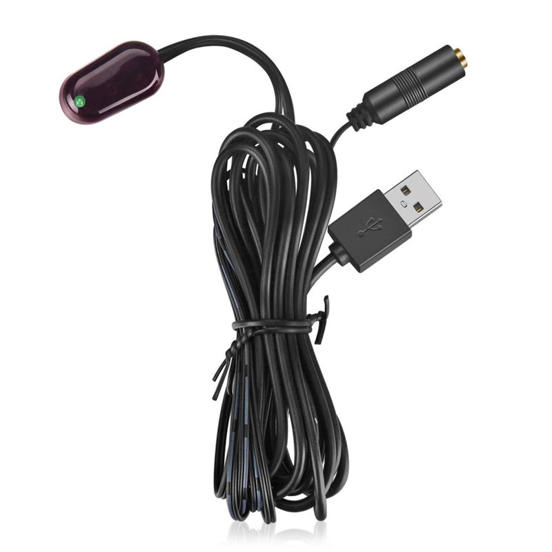 URWOOW نظام تمديد الأشعة تحت الحمراء المخفي URWOOW IR Repeater مع 1 مستقبل و 4 مرسلات مجموعة تحكم محول USB لمكبر الصوت وصندوق الكابل وجهاز استقبال التلفاز الفضائي ومشغل CD ومشغل DVD ومشغل Blu-ray - Image 5