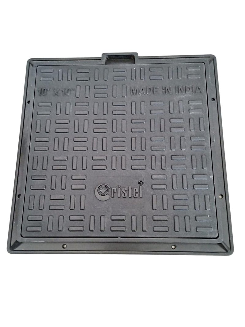 Urja Enterprise غطاء غرفة التفتيش المعزز من أورجا إنتربرايز 10 × 10 بوصة أسود - Image 4