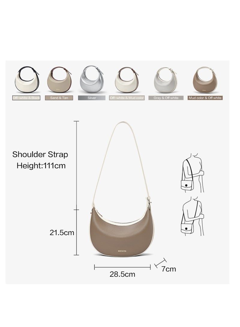 Bostanten Bostanten Famous 3-in-1 MOON BAG - Best Seller! Mud Color With Off White  - Image 5
