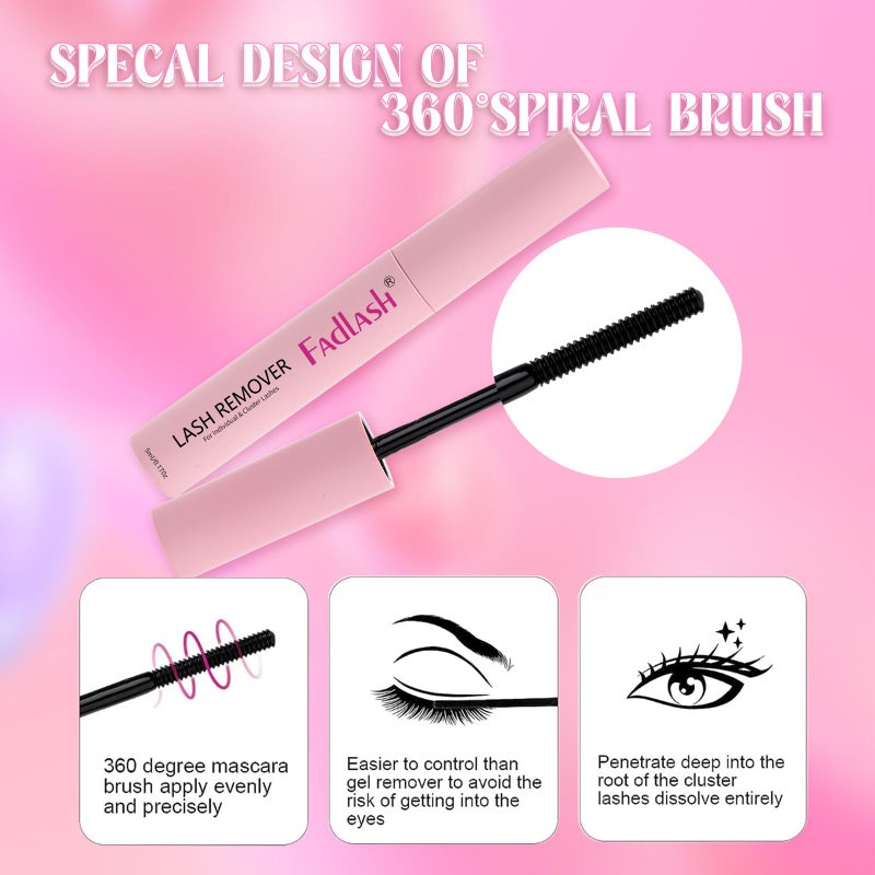 FADLASH Lash Clusters Kit Individual Lash Extensiones Wispy Faux Mink 10-16mm DIY Eyelash Extension Kit Eyelash Clusters Lashes with Bond and Seal and Remover Lash Tweezer for Self Useï¼ˆR13-D-10-16MIX) - Image 5