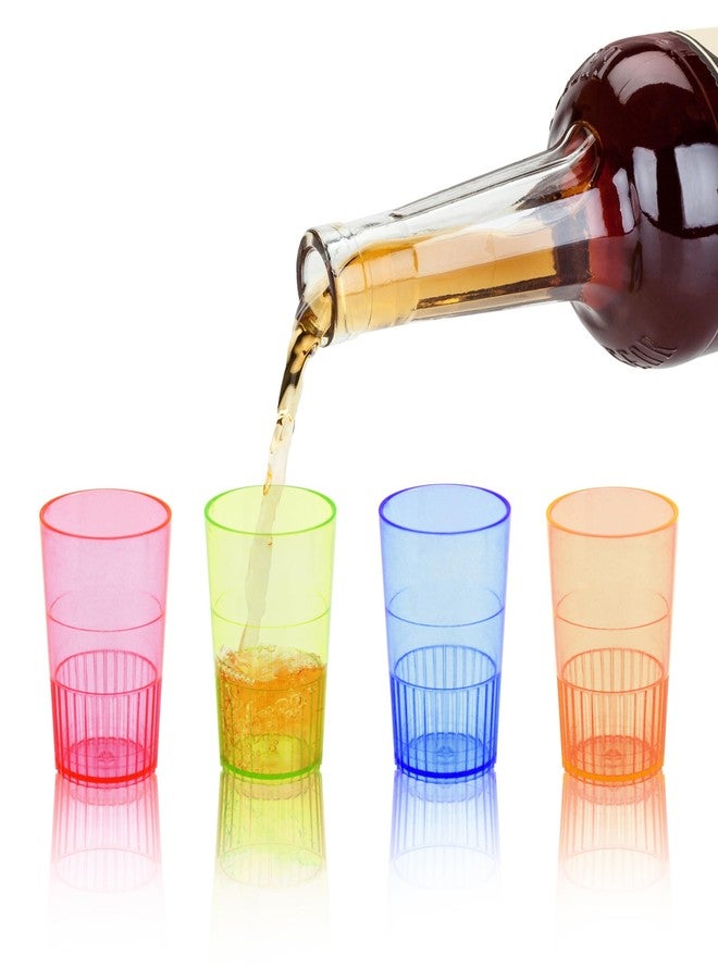 True Multicolor Plastic Party Shot Glasses, 1.5 Ounce Disposable Shot Glasses, Assorted Colors, Set of 8 - Image 3
