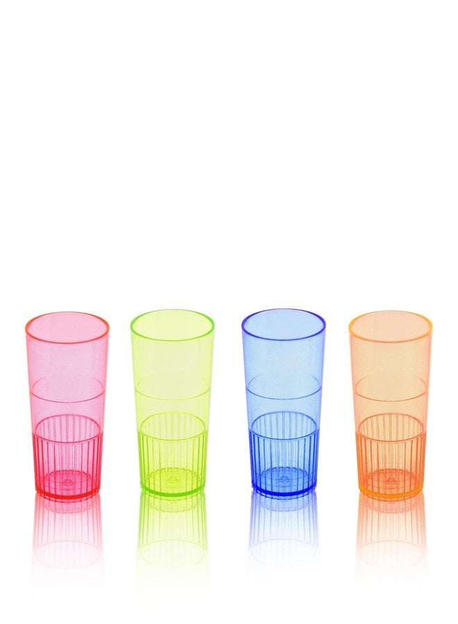 True Multicolor Plastic Party Shot Glasses, 1.5 Ounce Disposable Shot Glasses, Assorted Colors, Set of 8 - Image 1