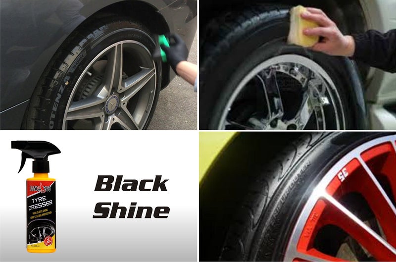 Kangaroo® (Premium Combo) Tyre Dresser & Dashboard Dresser (200ml Each) | Long-Lasting Tyre Gloss & UV Protection | Prevents Fading & Cracks | Non-Greasy Formula with Pleasant Fragrance - Image 3