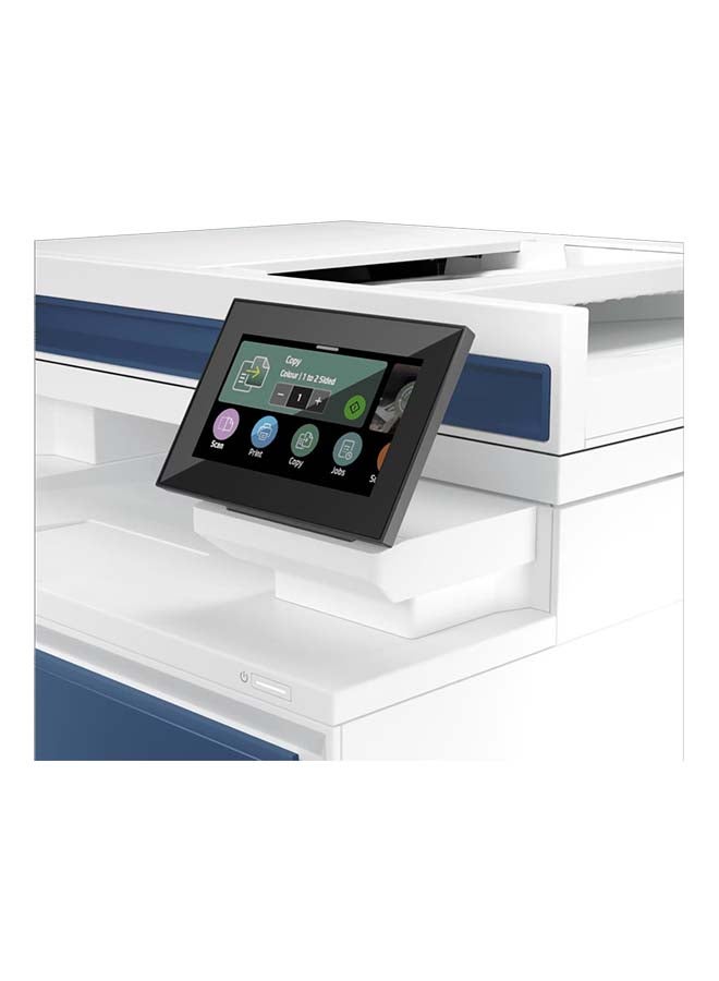 HP طابعة ليزر ملونة متعددة الوظائف Color LaserJet Pro 4303dw A4، طباعة، نسخ، مسح ضوئي، ADF، دوبلكس، سرعة طباعة تصل إلى 35/33 صفحة في الدقيقة، شاشة WLED 4.3 بوصة، USB، إيثرنت، واي فاي، أبيض/أزرق | 5HH65A أزرق/أبيض - Image 5