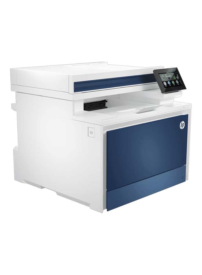 HP طابعة ليزر ملونة متعددة الوظائف Color LaserJet Pro 4303dw A4، طباعة، نسخ، مسح ضوئي، ADF، دوبلكس، سرعة طباعة تصل إلى 35/33 صفحة في الدقيقة، شاشة WLED 4.3 بوصة، USB، إيثرنت، واي فاي، أبيض/أزرق | 5HH65A أزرق/أبيض - Image 3
