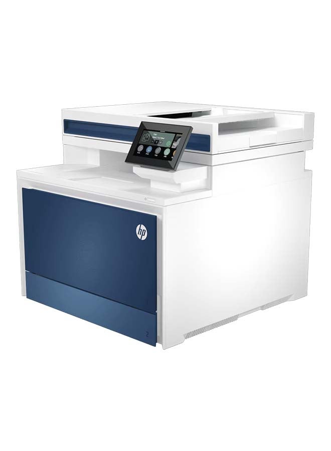 HP طابعة ليزر ملونة متعددة الوظائف Color LaserJet Pro 4303dw A4، طباعة، نسخ، مسح ضوئي، ADF، دوبلكس، سرعة طباعة تصل إلى 35/33 صفحة في الدقيقة، شاشة WLED 4.3 بوصة، USB، إيثرنت، واي فاي، أبيض/أزرق | 5HH65A أزرق/أبيض - Image 2