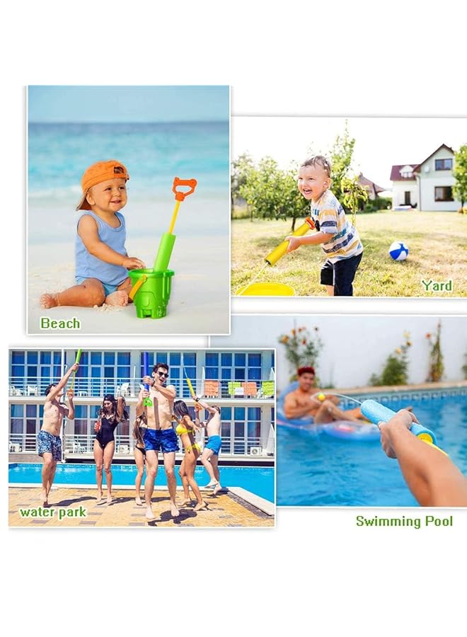 Excefore Water Guns For Kids Pool Foam Blaster Squirt Guns 3 Pack Lightweight Noodle Design 38Ft Range For Outdoor Summer Beach Swimming Pool Party Garden Water Games Toys Gift For Boys Girls - Image 3