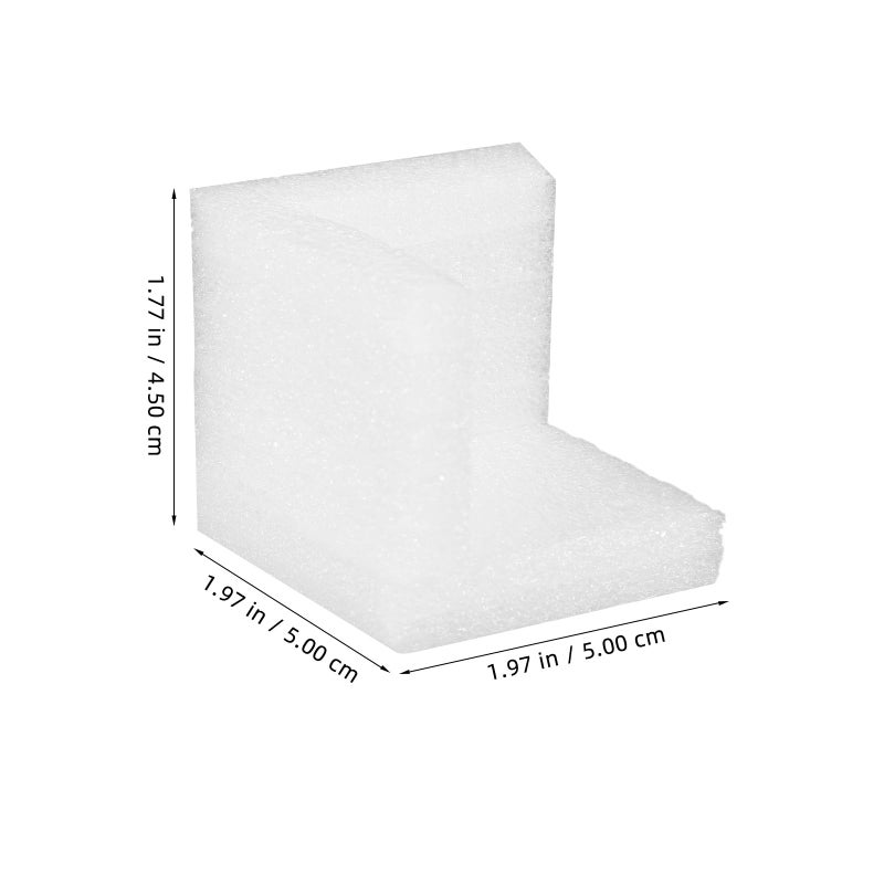 50x50x50mm White EPE Foam Corner Protectors 12 Pack Furniture Edge Guards For Shipping Moving Packaging - Image 3