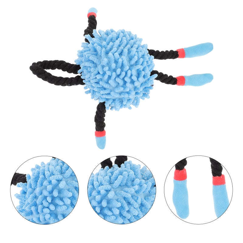 Dog Interactive Toy Dog Tug Toy Puppy Squeaky Toy Plush Tug Toy with Lanyard - Image 1