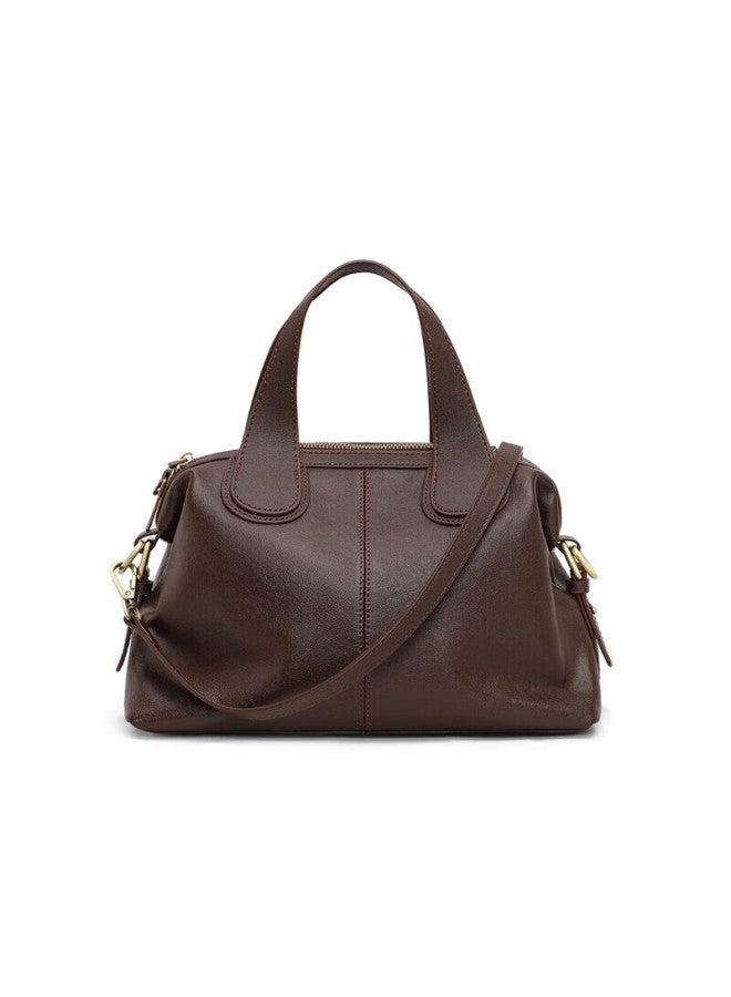 Viney Leather Handbag For Women, Large Capacity Tote Bag, Commuter Shoulder Crossbody Bag, Birthday And New Year Gift For Girlfriend - Image 3