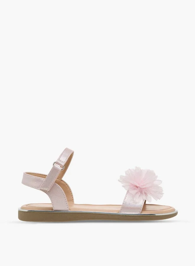 Celeste Girls Hook & Loop Flat Sandals