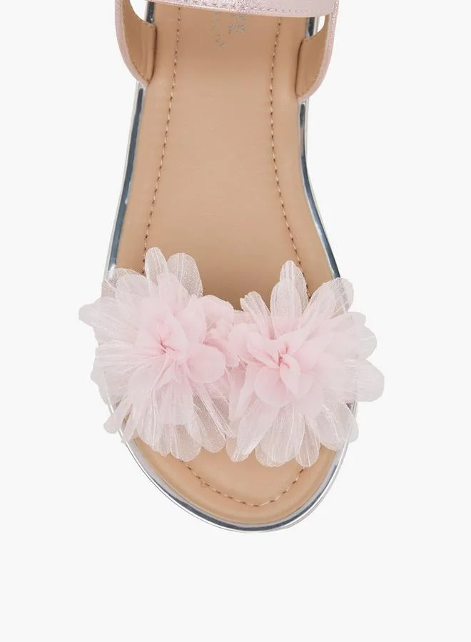 Celeste PINK Girls Hook & Loop Flat Sandals for Women | Best Price UAE