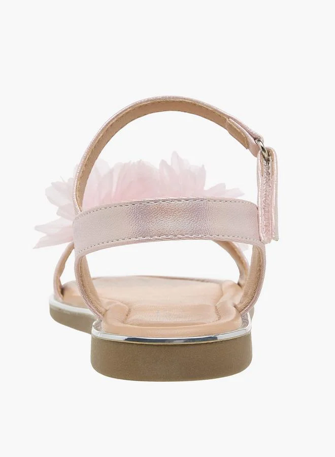 Celeste PINK Girls Hook & Loop Flat Sandals for Women | Best Price UAE
