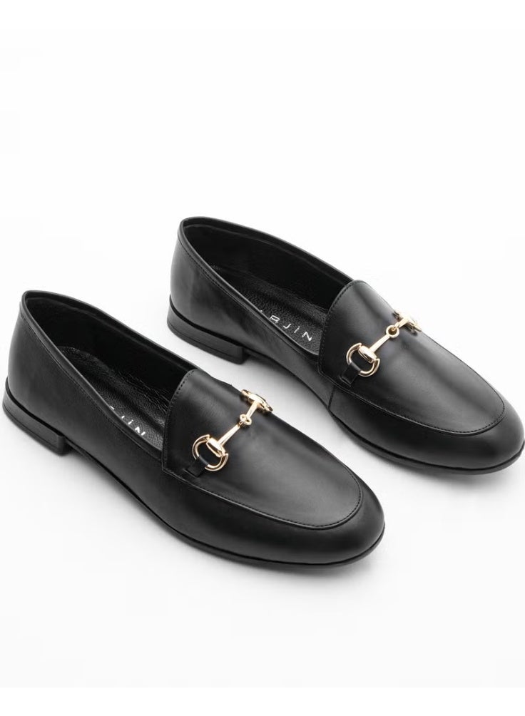 MARJIN Margin Women's Genuine Leather Chain Loafer Casual Shoes Tanle - Image 5