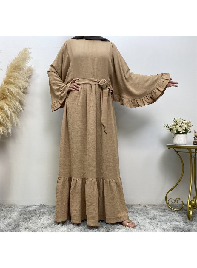 Cross-Border Exclusive Supply of New Fashion Women's Solid Color Patchwork Dress 6530 - Image 1