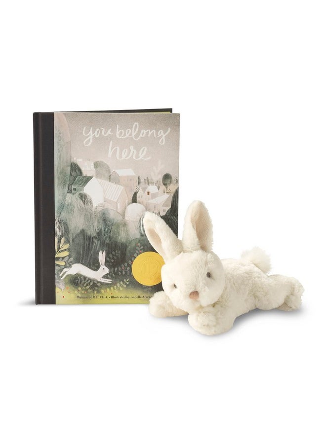 Compendium Snuggly Bunny Plush - an Adorable Stuffed Rabbit, Companion to The Children's Illustrated Book You Belong Here, 8.5 inches  - Image 2