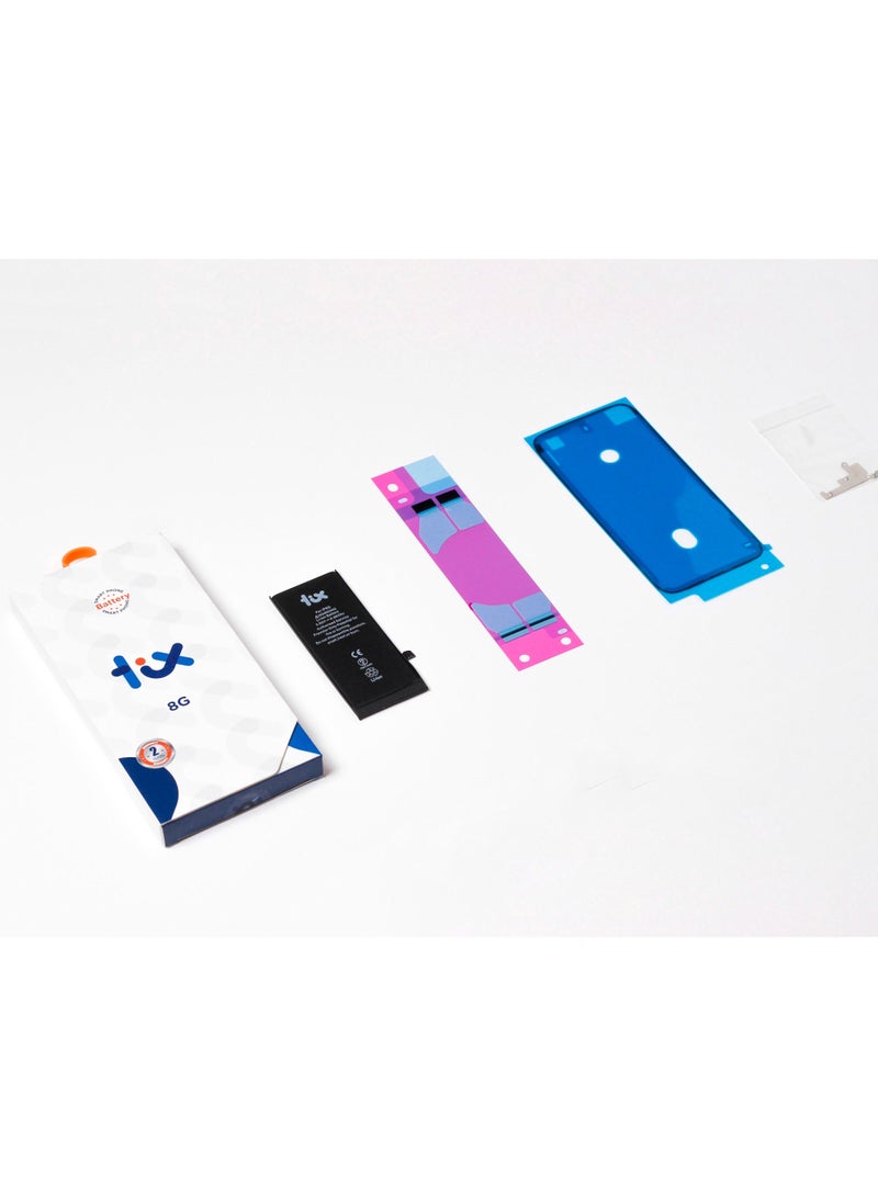 تكس بطارية 1821mAh/6.96Whr لهاتف ايفون 8، بطارية ليثيوم ايون بوليمر بديلة لهاتف ايفون 8، سعة فائقة مع ضمان لمدة عامين - Image 3